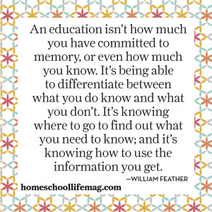 education quote homeschooling Inspiration quote