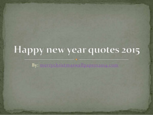 2015 New Year Quotes