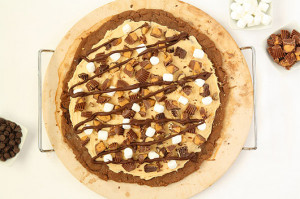 Peanut Butter Cup Cookie Pizza