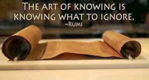 Rumi Sayings - The Art of Knowing
