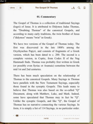 Data - The Gospel Of Thomas iBooks
