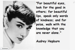 Inspiration Audrey Hepburn poise class