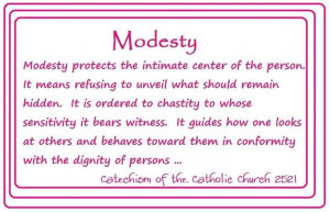 Modesty quote