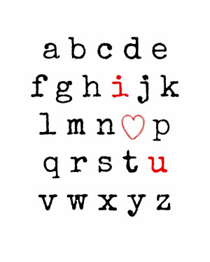 Love You Alphabet Free Printable from Endlessly Inspired