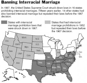 ... 1960’s there were actually still laws banning this kind of marriage