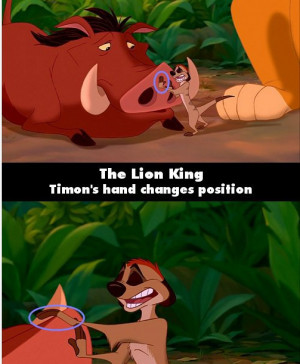 The Lion King movie mistake picture 3