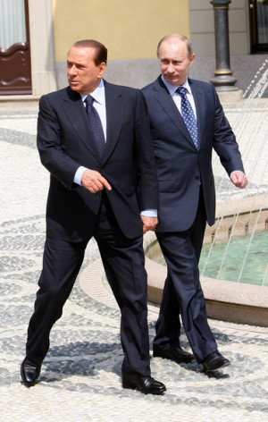 berlusconi meets with vladimir putin in this photo vladimir putin ...