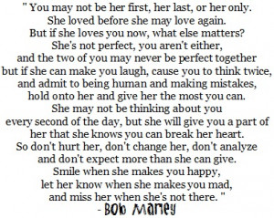 you may not be her first her last or her