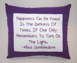 Purple Picture With Quotes And Sayings: Cross Stitch Pillow Purple ...