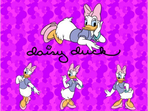 Daisy Duck Metallic Art...