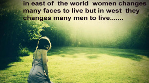 Women Changes many Faces Quote Wallpaper