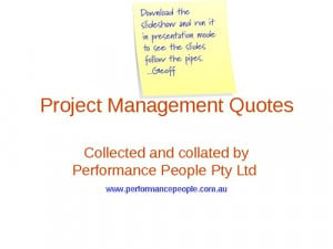 Project Management Quotes Pipe screenshot