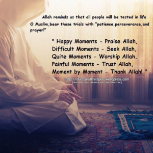 Be thankful to Allah.