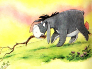 That’s all right”, Eeyore said as he sat down. “Nobody ever does ...