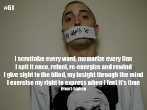scrutinize every word, memorize every lineI spit it once, refuel, re ...