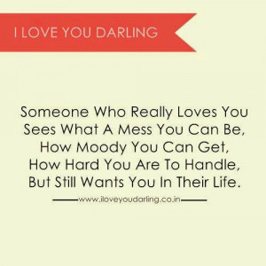 My Darling I Love You Quotes: