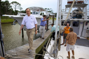 ... Deepwater Horizon Disaster - Senator Richard Shelby in Gulf of Mexico