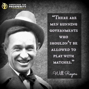 Will Rogers; government quote