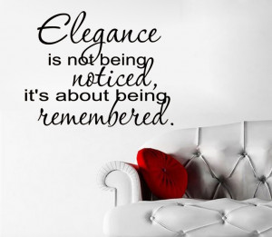 ... being noticed it's about being remembered vinyl wall quote for home