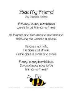 Bee My Friend: Valentine's poetry freebie
