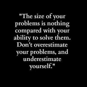 Don't underestimate yourself!!