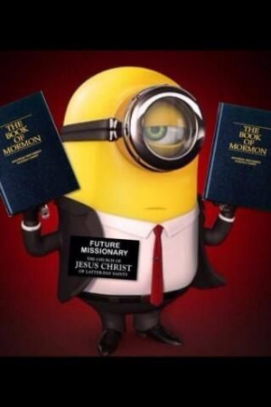 Mormon missionary minion!  so cute