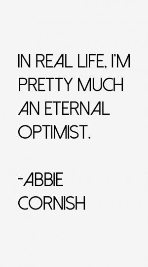 ABBIE CORNISH QUOTES