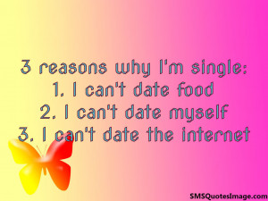 reasons why I’m single...