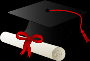 Graduation Cap With Diploma