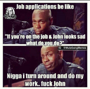 Mula Gang on job applications