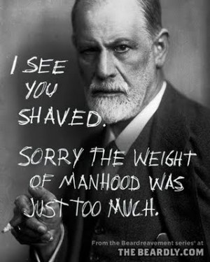 Here are two of my favorite pictures on beard humor. Credit belongs to ...