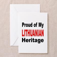 Proud Lithuanian Heritage Greeting Cards (Package for