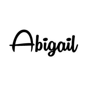 Abigail name vinyl wall art quote decal
