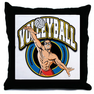 ... Gifts > Athlete More Fun Stuff > Men's Volleyball Logo Throw Pillow