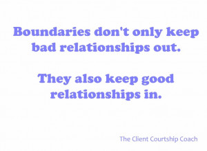 only keep bad relationships out. They also keep good relationships ...