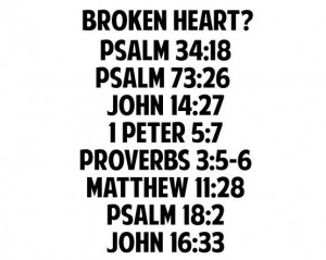 Broken heart?? Turn to God's for healing