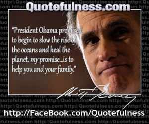 Obama Promised to Slow the Rise of the Oceans, Romney's Promise ...