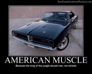 American Muscle – Because the king of the jungle should roar, not ...