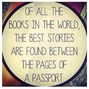 ... the pages of a passport