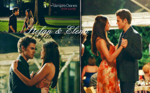 The Vampire Diaries Stefan/Elena Wallpaper