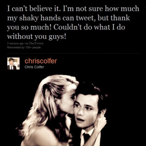 Chris @ the Golden Globes - chris-colfer Fan Art