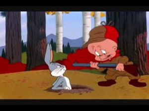 Elmer Fudd Hunting Wabbits...