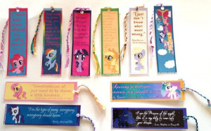 My Little Pony Friendship is Magic Handmade Tassled Bookmarks