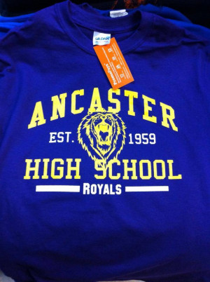 ... School’s spirit wear! Ancaster High School now has their full line