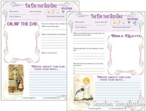 Directions on making your own Catholic Daily Journal: