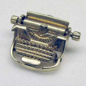 ... Gold, Moving 3D, Vintage Moving, Charms Bracelets, Gold Typewriters