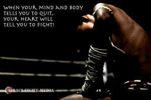 Fighting Quotes Mma Heart Quote Mma