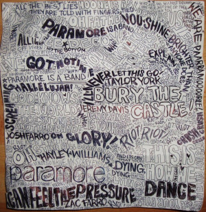 Paramore Lyrics Collage by ch-love
