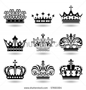 crown icons set. Illustration vector.