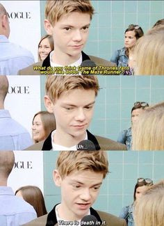 Shows Movies Book, Thomas Sangster, Newt Maze Runner Funny, Maze ...